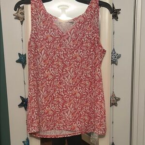 Loft Floral Pink Sleeveless Top XS